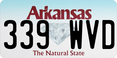 AR license plate 339WVD