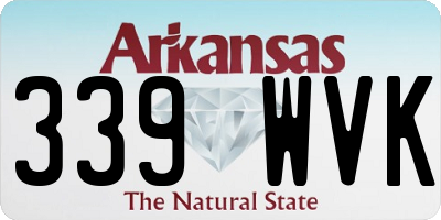 AR license plate 339WVK