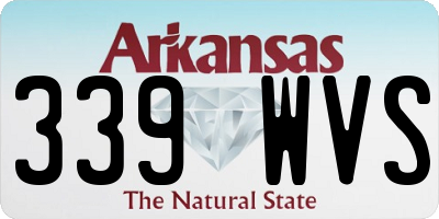 AR license plate 339WVS