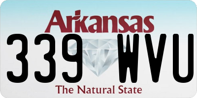 AR license plate 339WVU