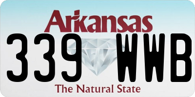 AR license plate 339WWB