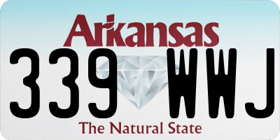 AR license plate 339WWJ