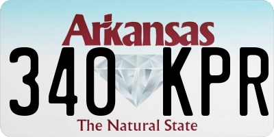 AR license plate 340KPR