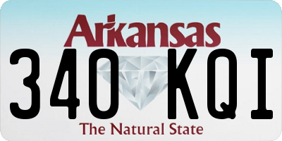 AR license plate 340KQI
