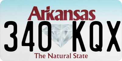 AR license plate 340KQX