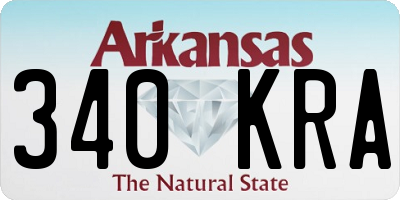 AR license plate 340KRA