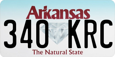 AR license plate 340KRC