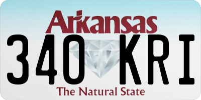 AR license plate 340KRI