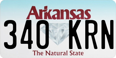 AR license plate 340KRN