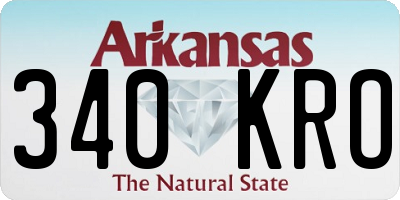 AR license plate 340KRO