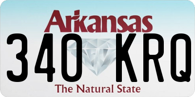 AR license plate 340KRQ