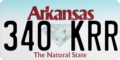 AR license plate 340KRR