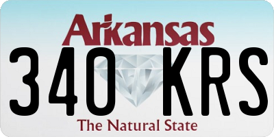 AR license plate 340KRS