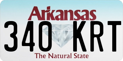 AR license plate 340KRT