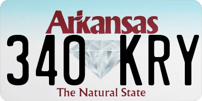 AR license plate 340KRY
