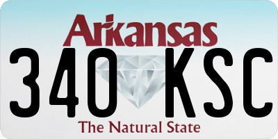 AR license plate 340KSC