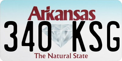 AR license plate 340KSG