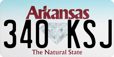 AR license plate 340KSJ