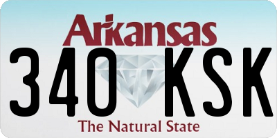 AR license plate 340KSK