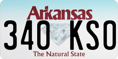 AR license plate 340KSO