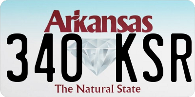 AR license plate 340KSR