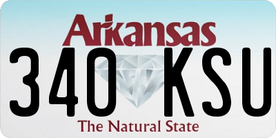 AR license plate 340KSU