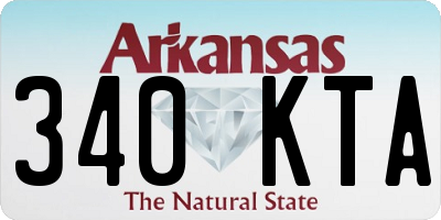 AR license plate 340KTA