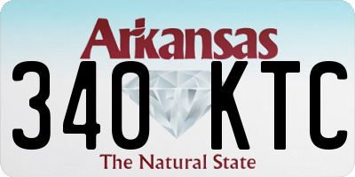 AR license plate 340KTC