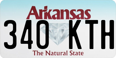 AR license plate 340KTH