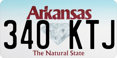 AR license plate 340KTJ