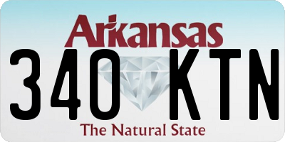 AR license plate 340KTN