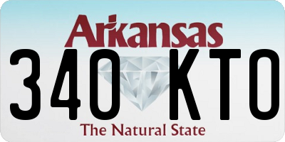 AR license plate 340KTO