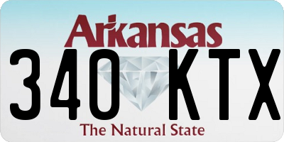 AR license plate 340KTX