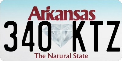 AR license plate 340KTZ