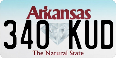 AR license plate 340KUD