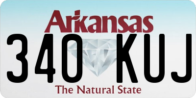 AR license plate 340KUJ