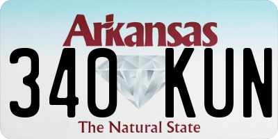 AR license plate 340KUN