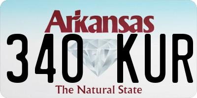 AR license plate 340KUR