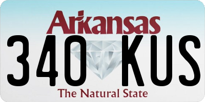AR license plate 340KUS