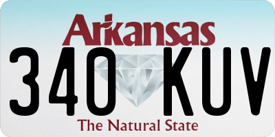 AR license plate 340KUV