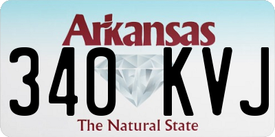 AR license plate 340KVJ