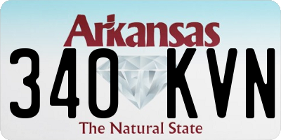 AR license plate 340KVN
