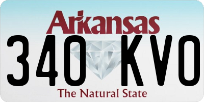 AR license plate 340KVO