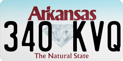 AR license plate 340KVQ