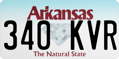 AR license plate 340KVR