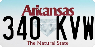 AR license plate 340KVW
