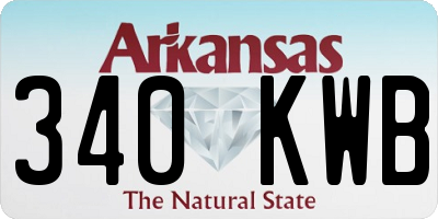 AR license plate 340KWB