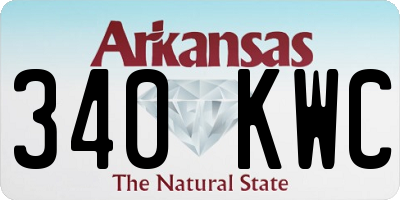 AR license plate 340KWC