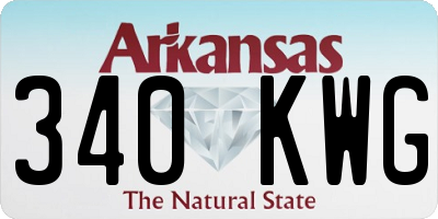AR license plate 340KWG