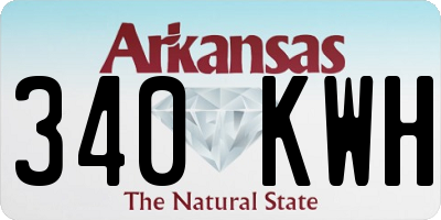 AR license plate 340KWH